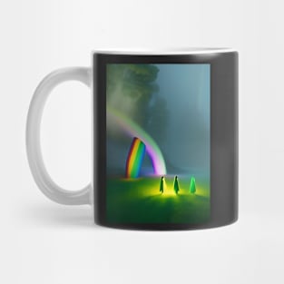 GHOSTS ADMIRE A HALLOWEEN RAINBOW Mug